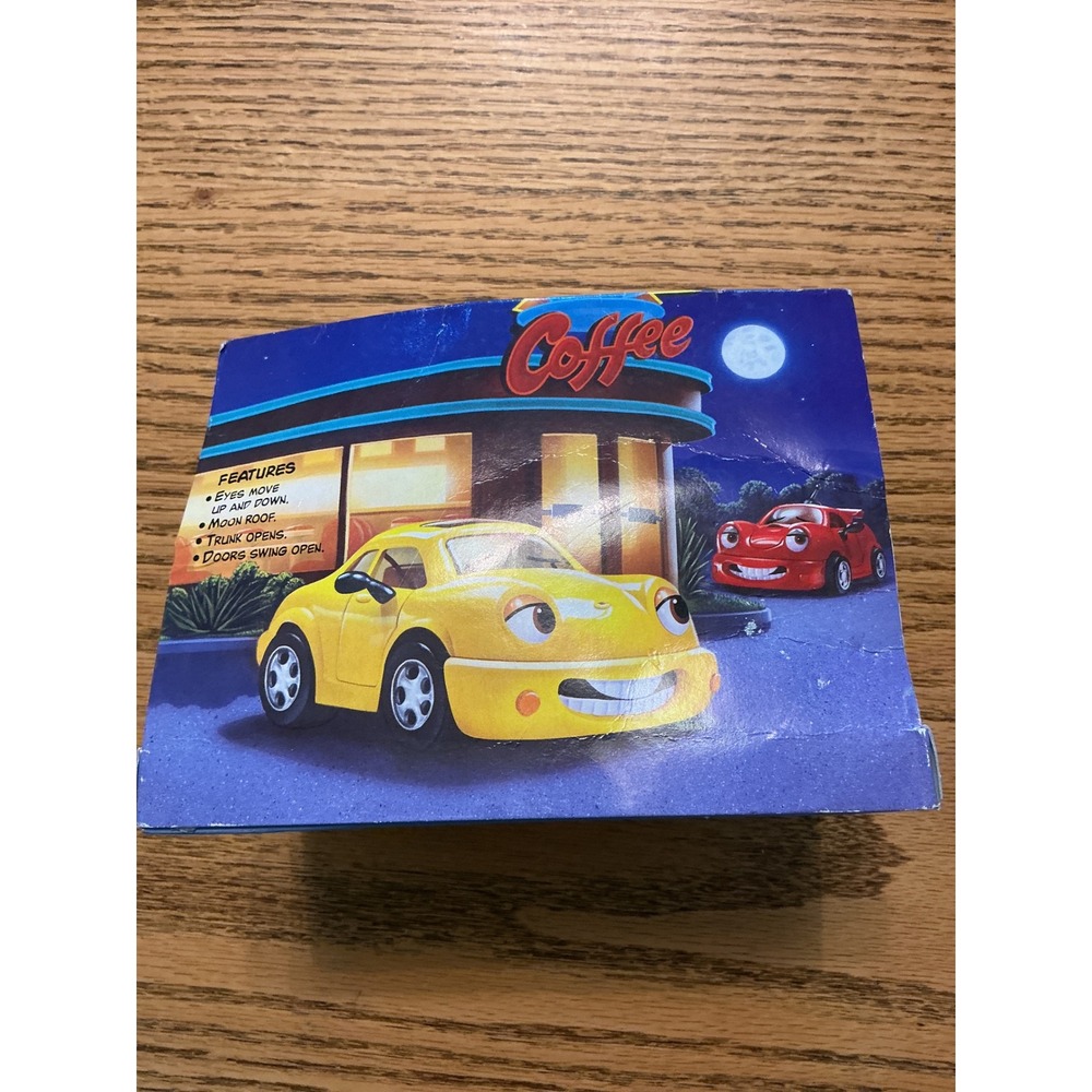 Vintage 1998 Chevron Cars Tina Turbo Yellow Collectible Toy Car New in Box - Picture 4 of 6